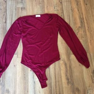 Pink Lily red bodysuit